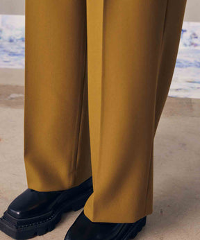 Double-Cloth One-Tuck Wide Pants