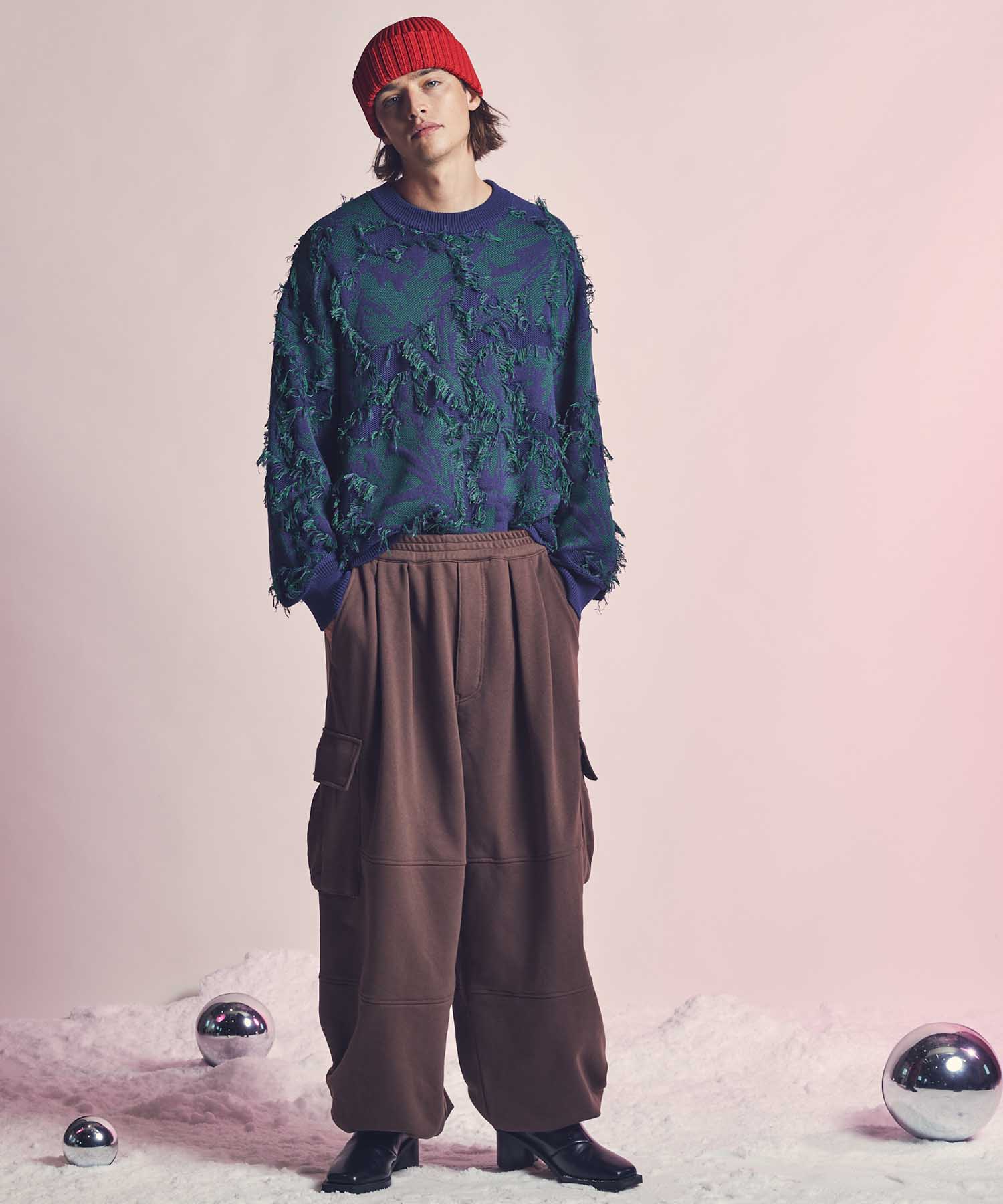 Heavy-Weight Sweat Prime-Wide Cargo Pants