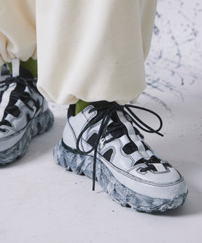 【SPECIAL SHOES FACTORY COLLABORATION】Vibram Sole Lace-Up Sneaker Made In TOKYO