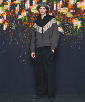 High Count Wool Prime-Wide Cargo Pants