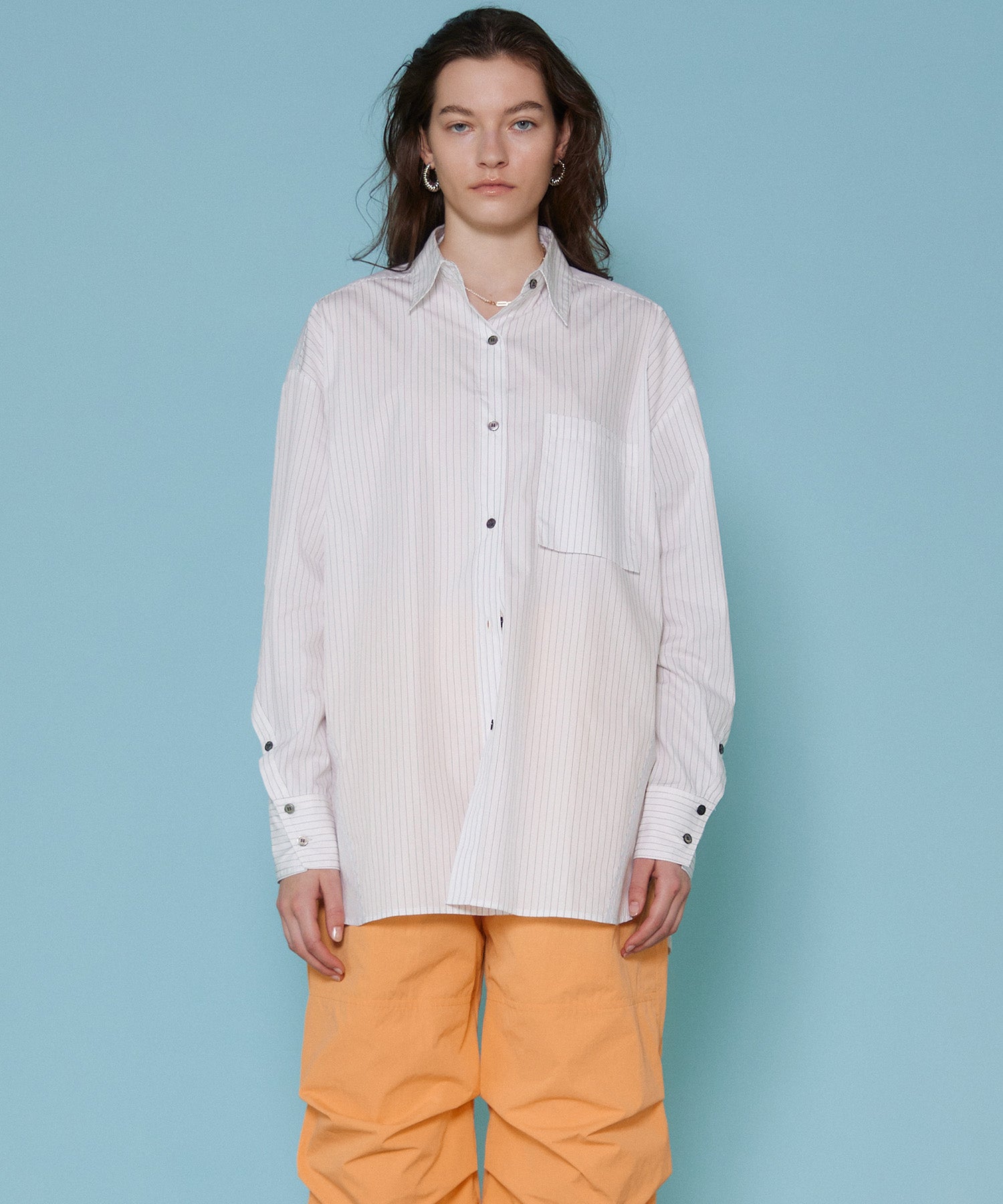 【SALE】2way Bicolor Overshirt