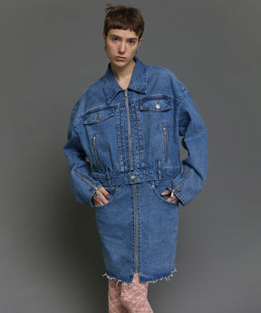 Multiway Denim Coat