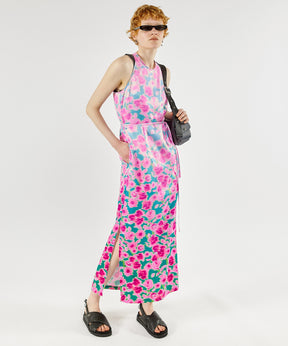 【SALE】Gradation Floral Pattern Wrap Dress