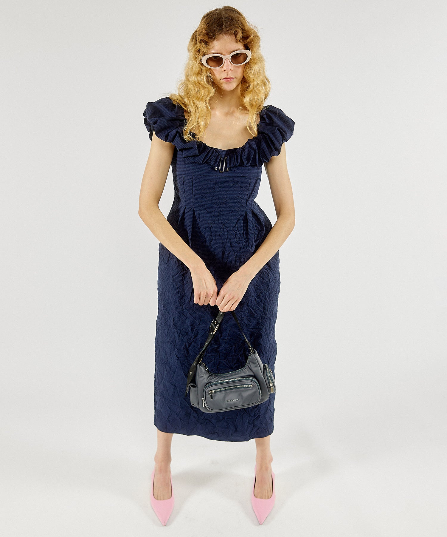 【SALE】Washer Processing Camisole Dress