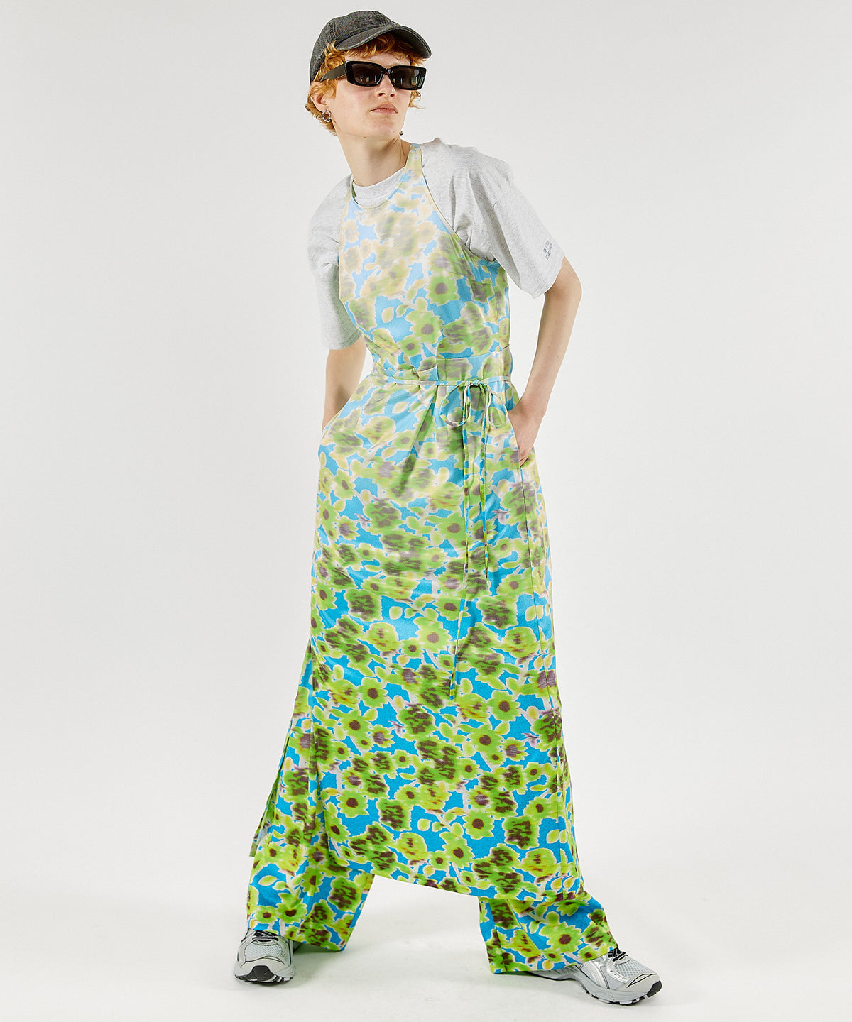 【SALE】Gradation Floral Pattern Wrap Dress