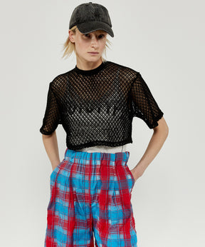 Double Mesh Short Length T-shirt