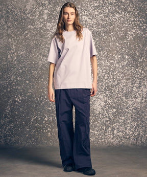 Washed Nylon Crochet Side Line Prime-Wide Easy Pants