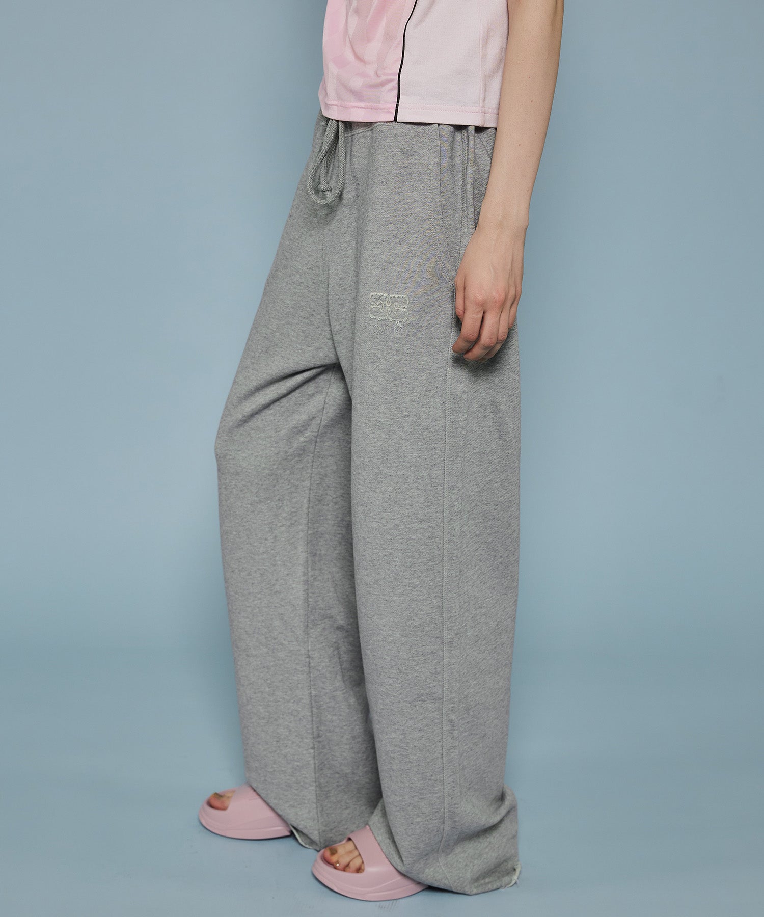 【GANNI】Light Isoli Wide Leg Pants