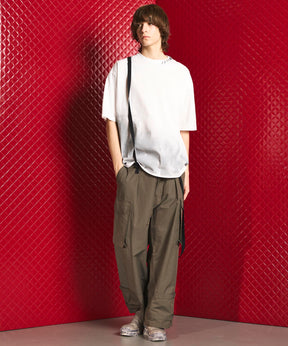 Cotton Nylon Twill Suspender Cargo Pants