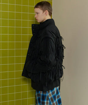 2way Ribbon Puffer Jacket