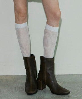 Logo Square Short Boots