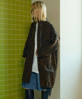 Reversible Leopard Tulle Mod Coat