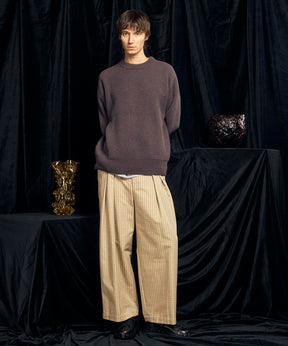 【Italian Dead Stock Fabric】Prime-Wide Two-Tuck Pants