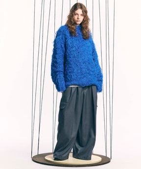 【24AW PRE-ORDER】Prime-Over Shaggy Crew Neck Knit Pullover