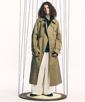 120/2/2 Suvin Cotton Gabardine Prime-Over Trench Coat