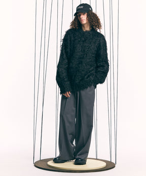 【24AW PRE-ORDER】Prime-Over Shaggy Crew Neck Knit Pullover