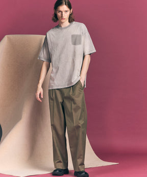 120/2/2 Suvin Cotton Gabardine Prime-Wide One Tuck Pants