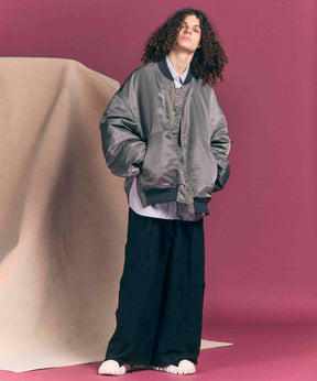 Sweat Jacquard Easy Wide Pants