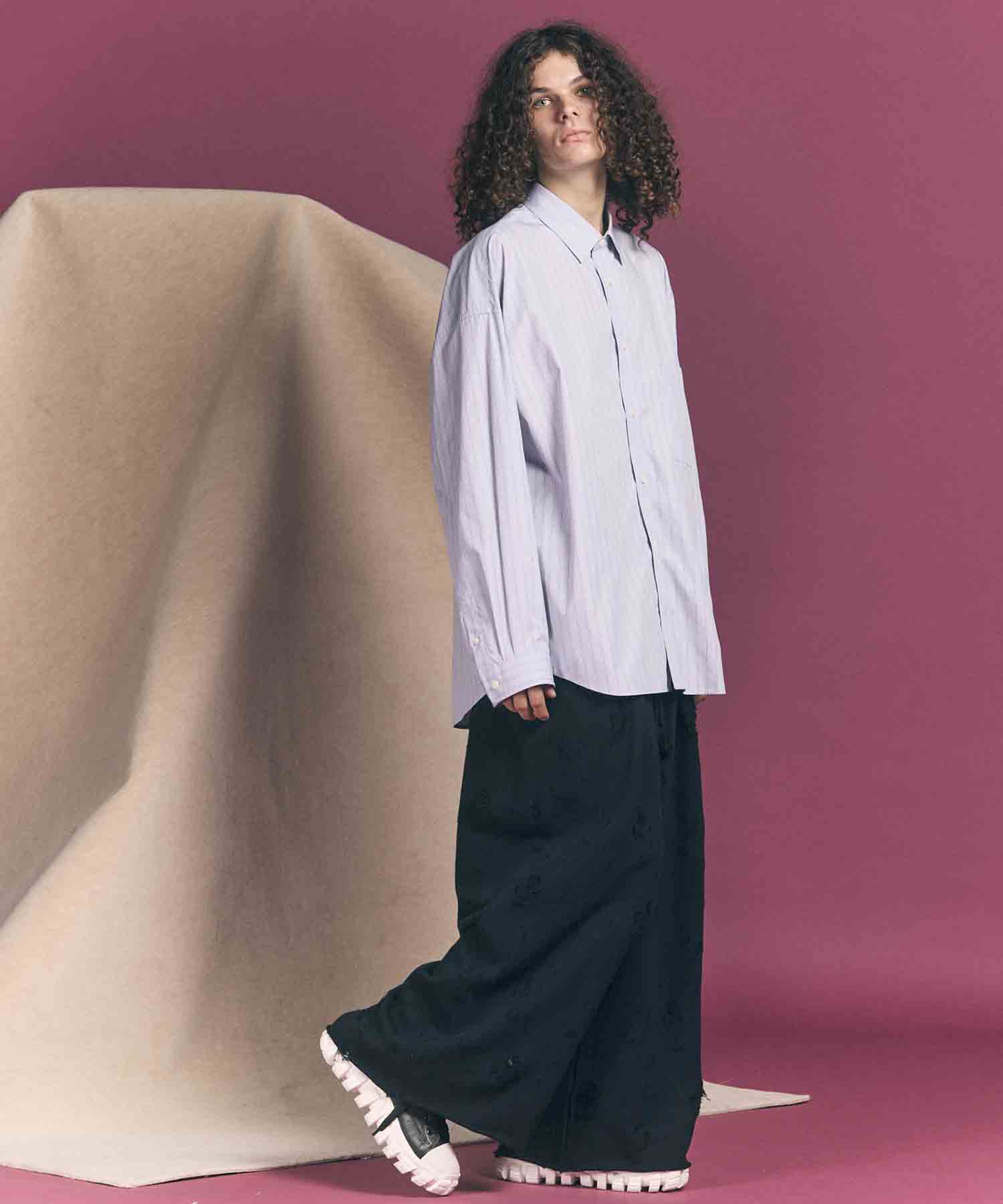 Sweat Jacquard Easy Wide Pants