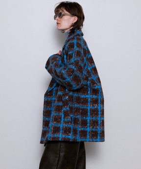 【24WINTER PRE-ORDER】Checkered Over Silhouette Middle Coat