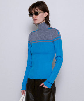 【24WINTER PRE-ORDER】Washable Wool Retro Sports Turtleneck Knit Tops