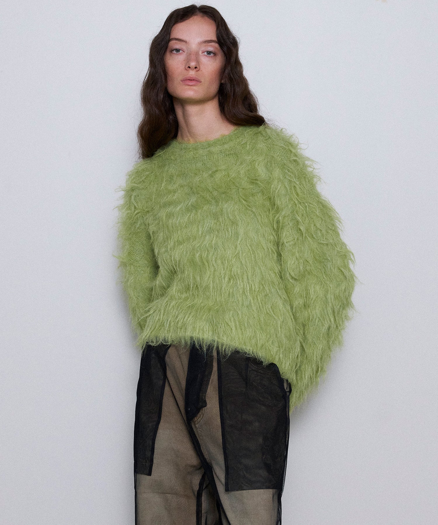 【24WINTER PRE-ORDER】Fluffy Shaggy Knit Pullover