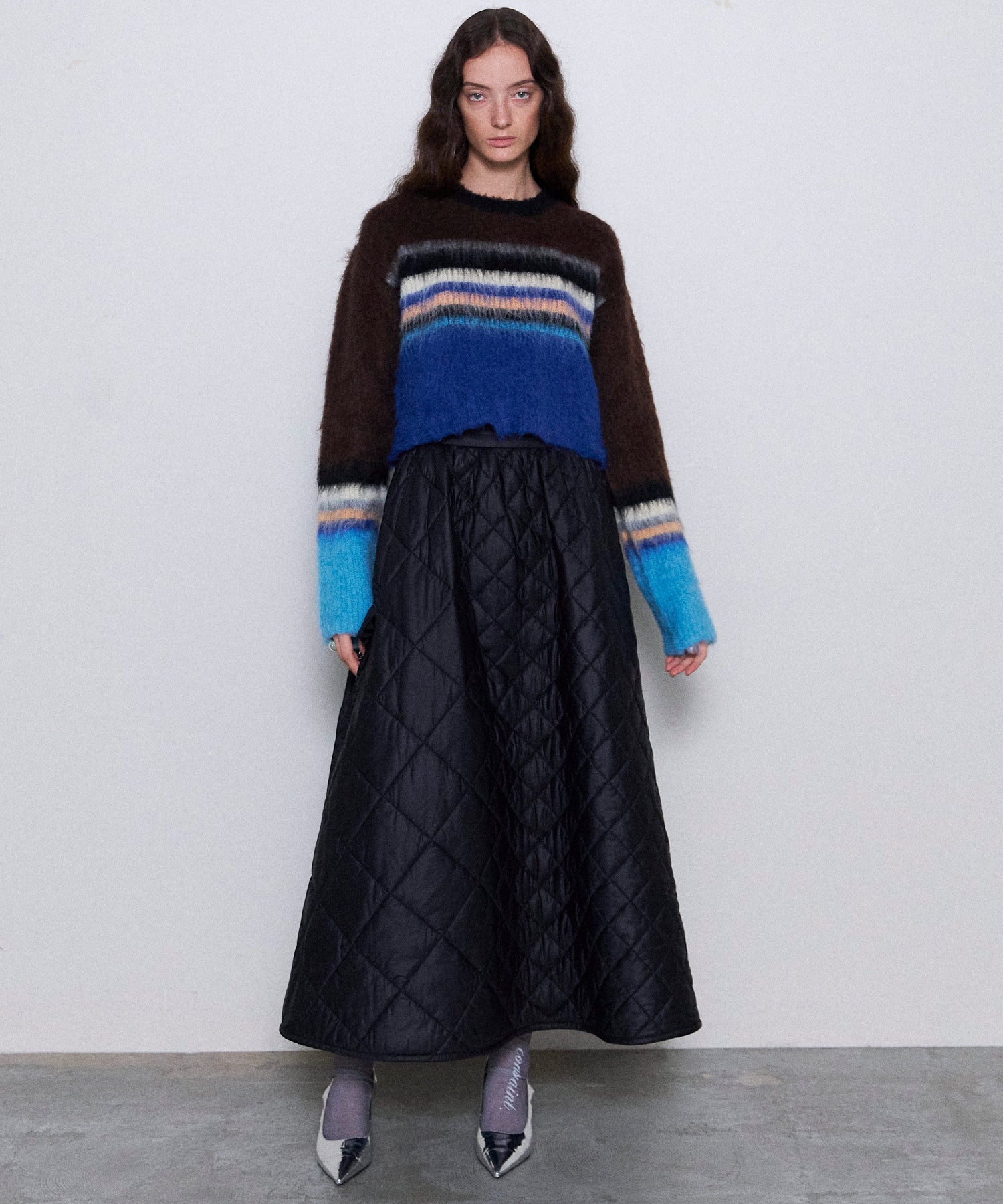 【24WINTER PRE-ORDER】2way Multi Quilted Skirt