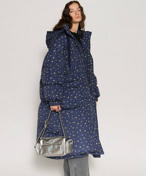 【24WINTER PRE-ORDER】Floral Pattern Long Length Down Coat