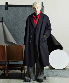 【24AW PRE-ORDER】Super170s Prime-Over Melton Chesterfield Coat