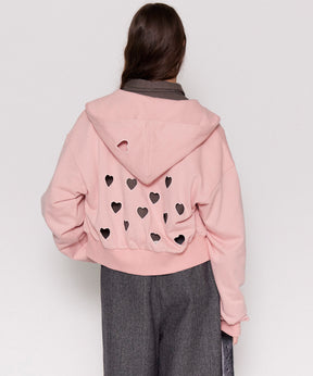 【24WINTER PRE-ORDER】Many Heart Cutouts Hoodie