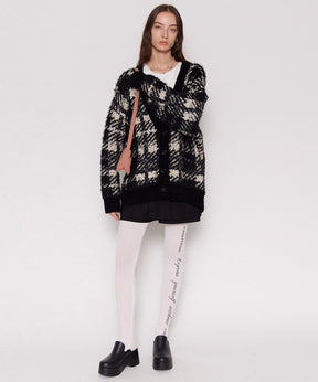 【24WINTER PRE-ORDER】Plaid Jacquard Knit Cardigan