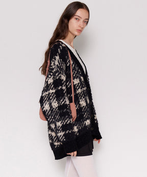 【24WINTER PRE-ORDER】Plaid Jacquard Knit Cardigan