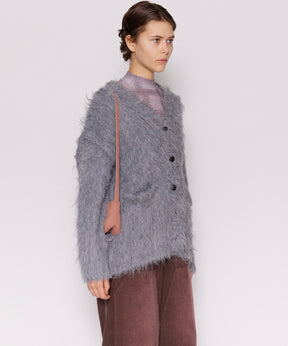 【24WINTER PRE-ORDER】Fluffy Shaggy Knit Cardigan