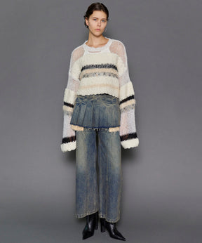 【24WINTER PRE-ORDER】Pleated Skirt Layered Pants