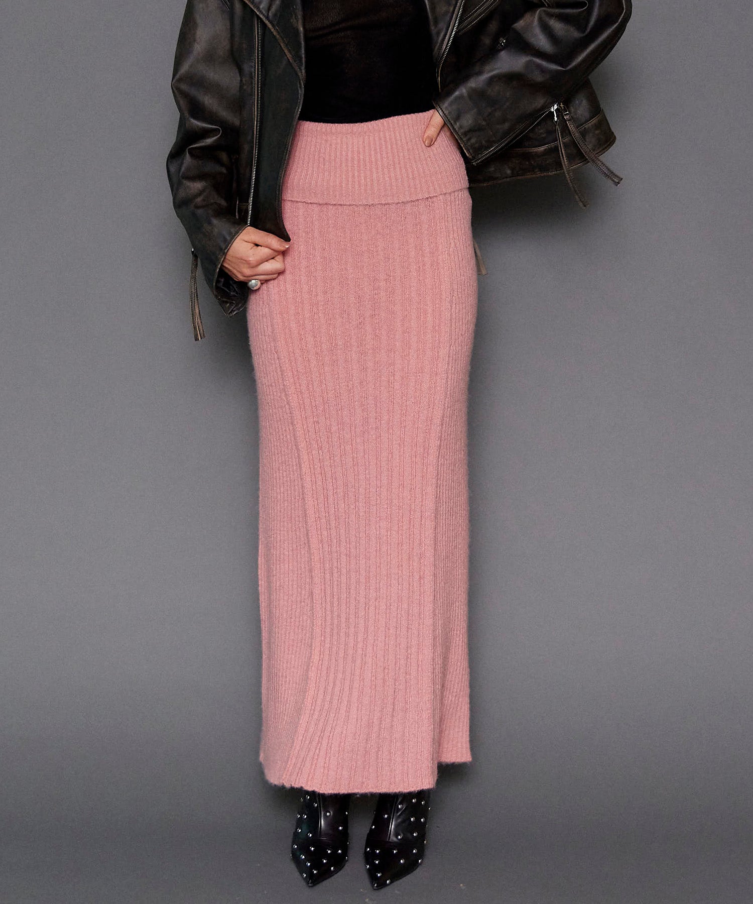 【24WINTER PRE-ORDER】Knit Maxi Length Skirt