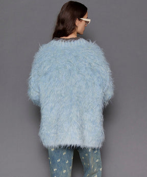 【24WINTER PRE-ORDER】Fluffy Shaggy Knit Cardigan