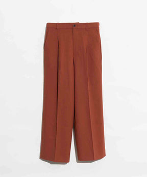 Double-Cloth One-Tuck Wide Pants