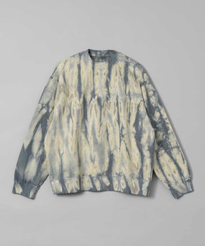 Hand Tie-Dye Sweat Prime-Over Crew Neck Pullover