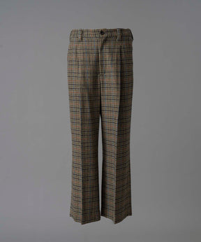 【Italian Dead Stock Fabric】One-Tuck Wide Pants