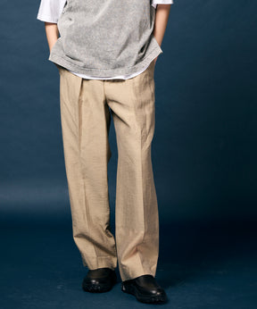 【LIMITED EDITION】Dress-Over  One-Tuck Wide Straight Pants