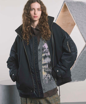 【24AW PRE-ORDER】Prime-Over Docking Stand Collar Blouson