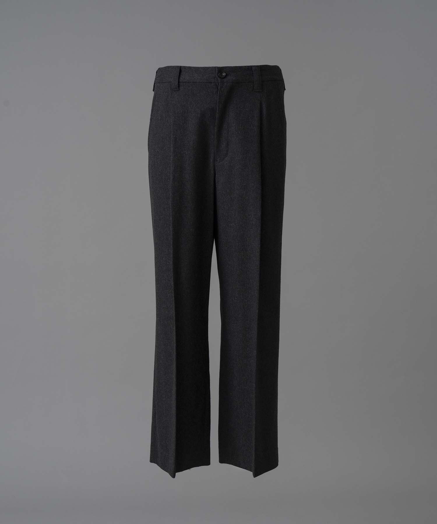 【Italian Dead Stock Fabric】One-Tuck Wide Pants