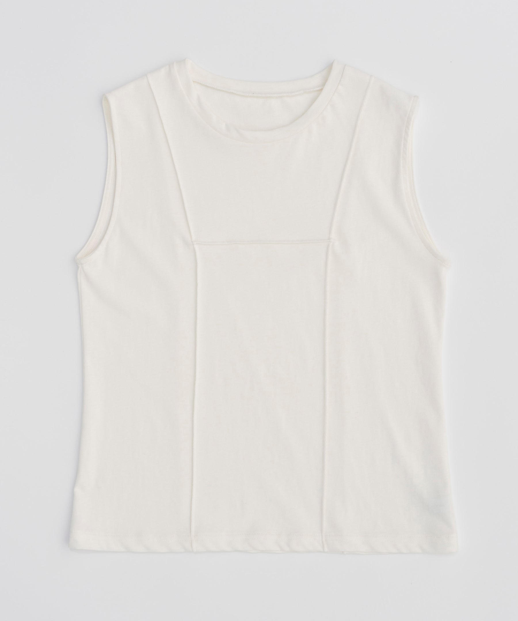 Pin Tuck Sleeveless Tops