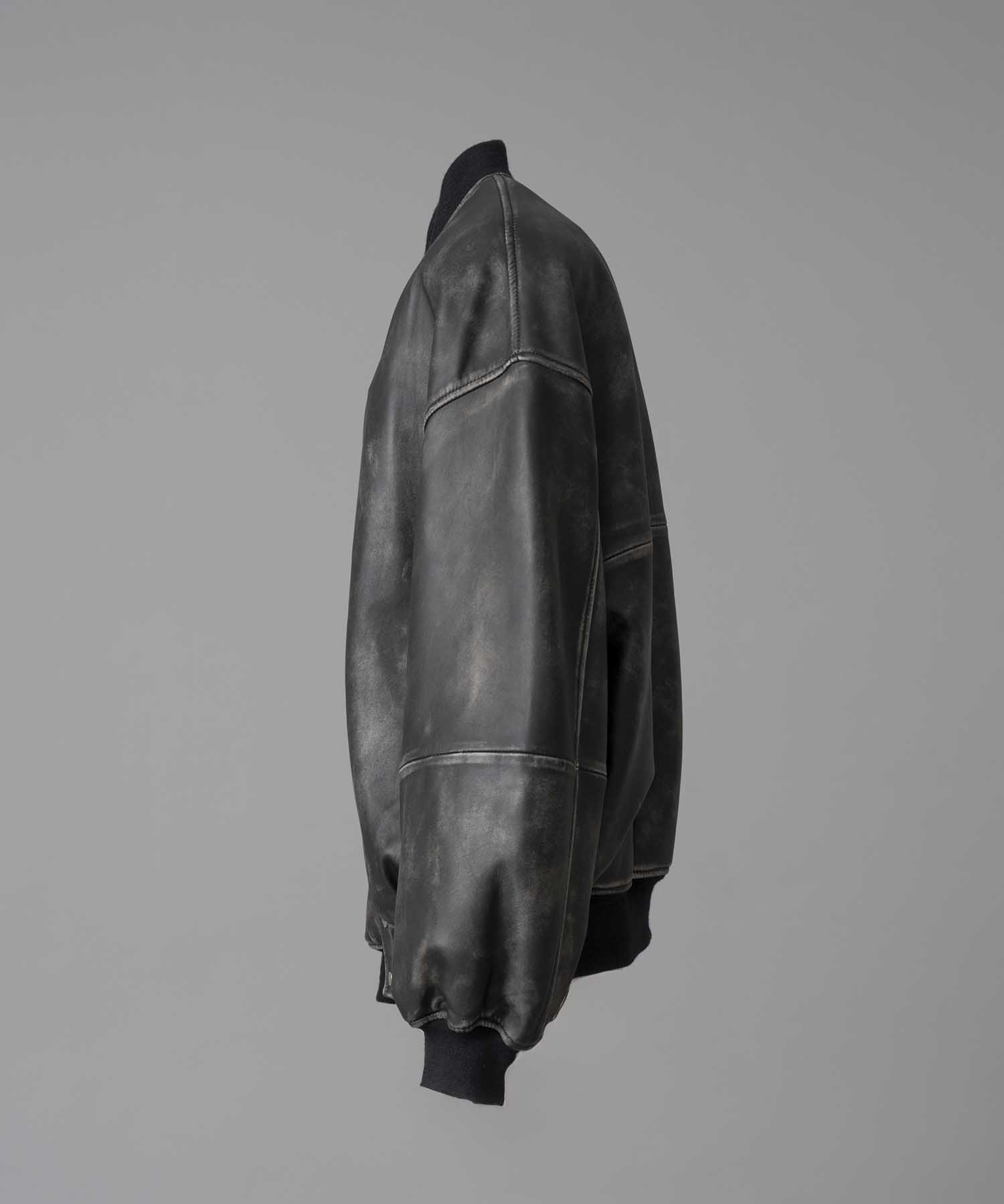 Sheep Leather Prime-Over Stadium Jacket