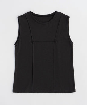 Pin Tuck Sleeveless Tops