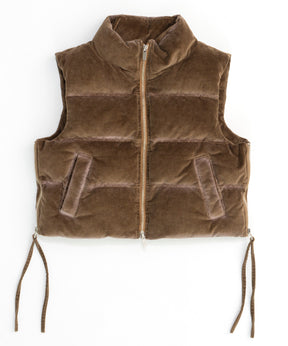 Multi Fabric Puffer Vest