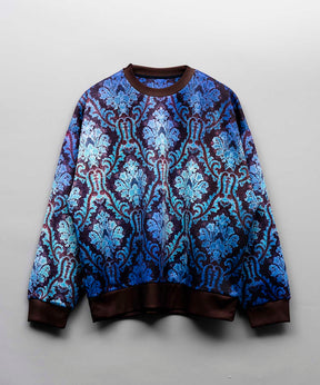 Prime-Over Multi Design Print Crew Neck Sweat Pullover