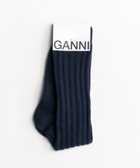 【GANNI】Winter Ribbed Socks