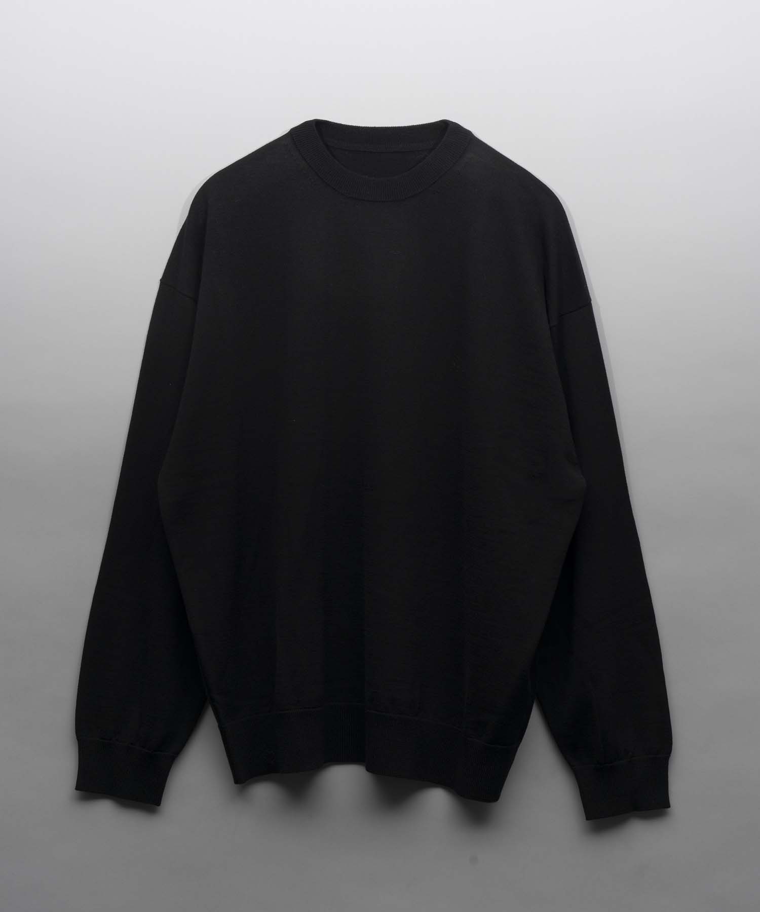 Super120s High Gauge Prime-Over Crew Neck Knit Pullover