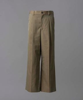 120/2/2 Suvin Cotton Gabardine Prime-Wide One Tuck Pants